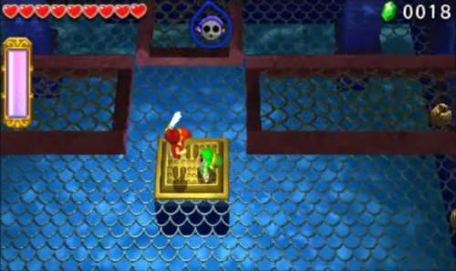 Screenshot de Tri Force Heroes : Niveau 2-4 Le Temple de l'Eau