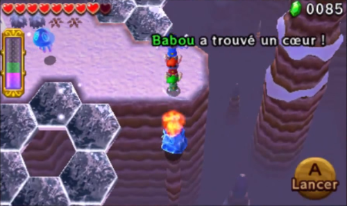 Screenshot de Tri Force Heroes : Niveau 4-1 Le Plateau Glacé