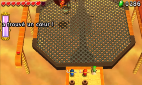 Screenshot de Tri Force Heroes : Niveau 6-2 Le Cloître de Pierre