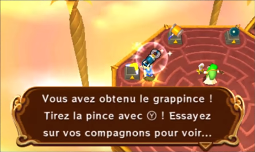 Screenshot de Tri Force Heroes : Niveau 8-4 – Temple du Ciel