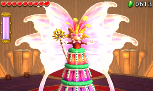 Screenshot de Tri Force Heroes : Niveau 8-4 – Temple du Ciel