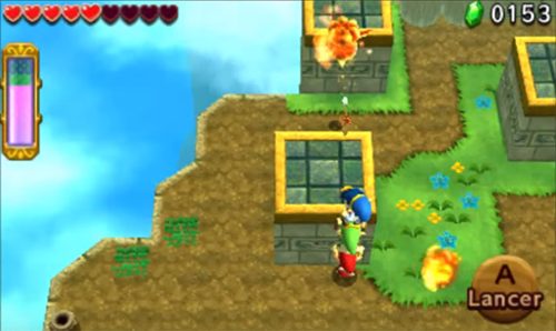 Screenshot de Tri Force Heroes : Niveau 8-1 – Jardins célestes