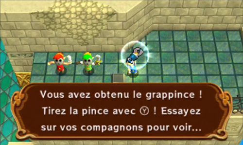 Screenshot de Tri Force Heroes : Niveau 8-2 – Fort aux Fourberies