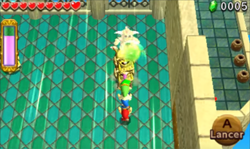 Screenshot de Tri Force Heroes : Niveau 8-2 – Fort aux Fourberies