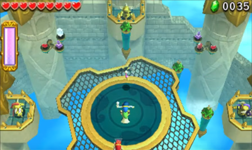 Screenshot de Tri Force Heroes : Niveau 8-2 – Fort aux Fourberies