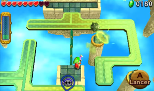 Screenshot de Tri Force Heroes : Niveau 8-2 – Fort aux Fourberies