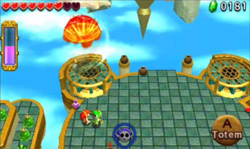 Screenshot de Tri Force Heroes : Niveau 8-2 – Fort aux Fourberies