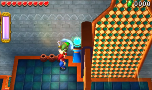 Screenshot de Tri Force Heroes : Niveau 8-3 – Fort du Dragon