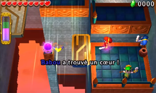 Screenshot de Tri Force Heroes : Niveau 8-3 – Fort du Dragon