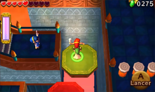 Screenshot de Tri Force Heroes : Niveau 8-3 – Fort du Dragon