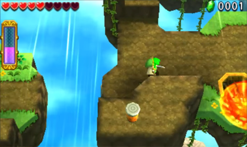 Screenshot de Tri Force Heroes : Niveau 8-1 – Jardins célestes