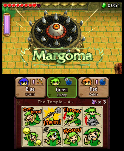 Combat de boss contre Ophtalmagoh (Screenshot - Captures d’écran- Tri Force Heroes)