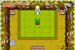 Link face au fantôme de Tesshin premier du nom (Screenshot - The Minish Cap)