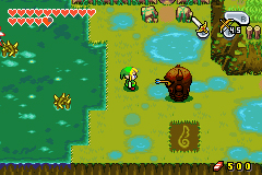 Link dans les Marais de Tabanta (Screenshot - The Minish Cap)