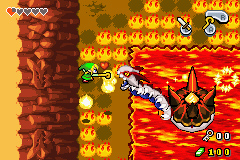 Combat contre Gleeok dans la Grotte de Feu (Screenshot - The Minish Cap)