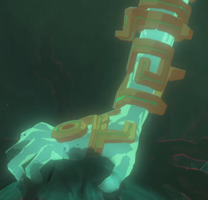 Bras luminescent (Screenshot - Screenshots issus de l'E3 2019- Tears of the Kingdom)