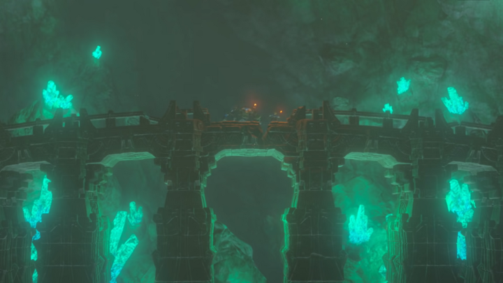 Un pont dans une grotte (Screenshot - Screenshots issus de l'E3 2019- Tears of the Kingdom)