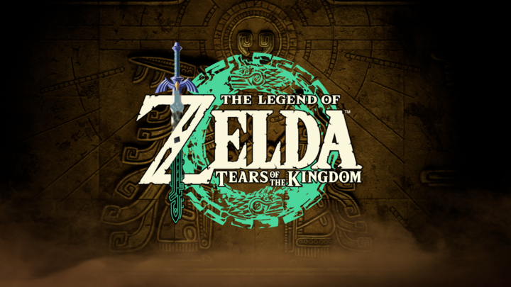 Logo du jeu devant la gravure ancienne (Screenshot - Screenshots issus du Nintendo Direct de septembre 2022- Tears of the Kingdom)