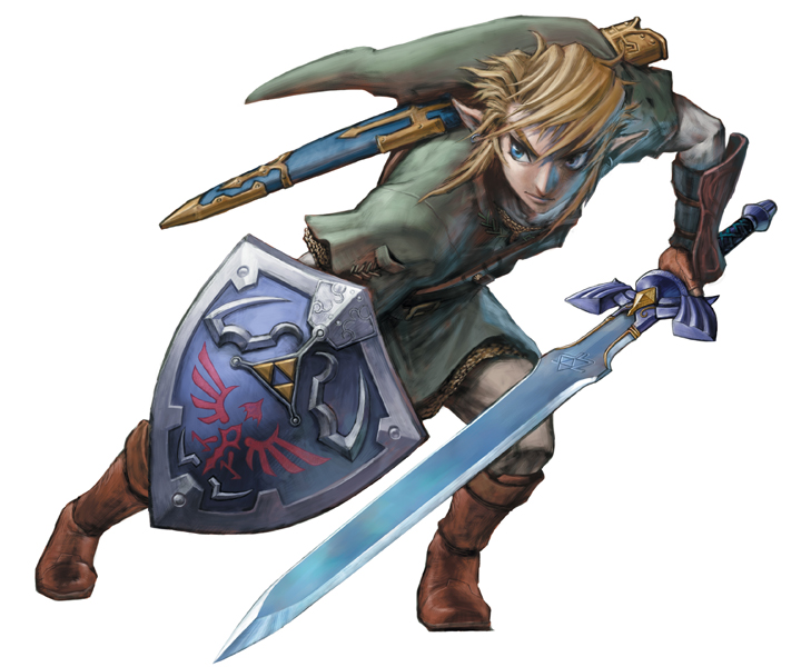 Link se défendant (Artwork - Personnages - Twilight Princess)