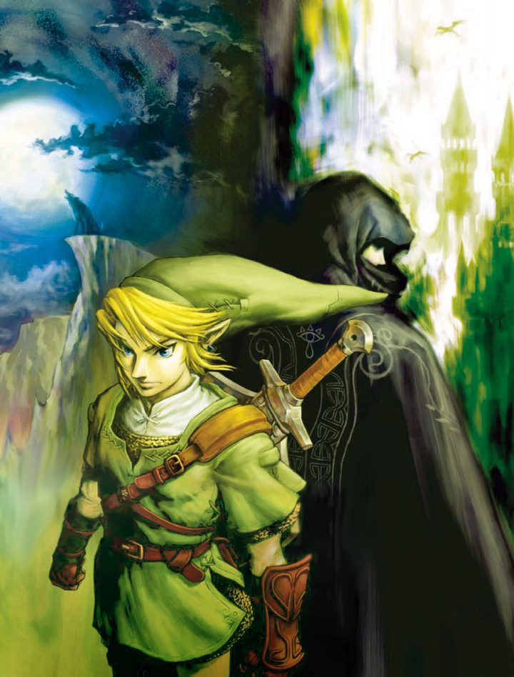 Link dos à dos avec la princesse masquée (Artwork - Illustrations - Twilight Princess)