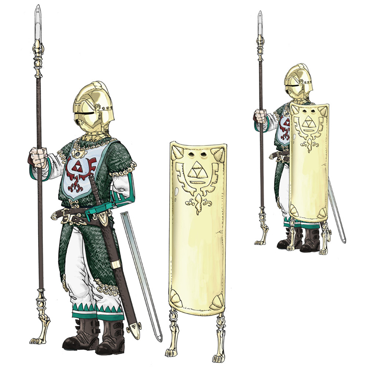 Soldat d'Hyrule (Artwork - Concepts Arts de personnages - Twilight Princess)