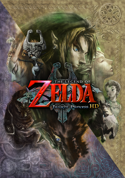 Illustration opposant la lumière aux ténèbres dans Twilight Princess HD (Artwork - Illustrations - Twilight Princess)