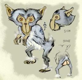 Singe (Artwork - Concepts Arts de personnages - Twilight Princess)