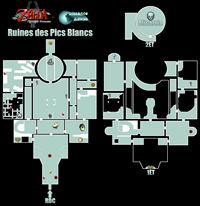 Plan de la zone Les Ruines des Pics Blancs