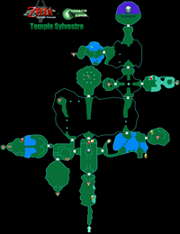 Plan de la zone Le Temple Sylvestre