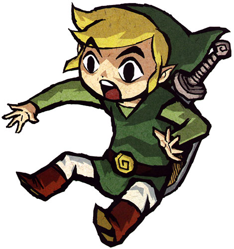 Link surpris (Artwork - Personnages - The Wind Waker)