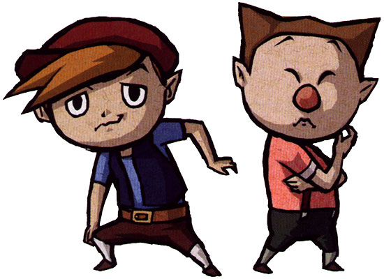 Yvan et Benoît, deux membres des abeilles tueuses (Artwork - Personnages - The Wind Waker)