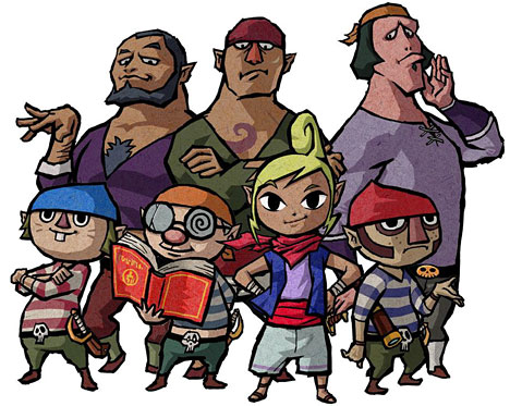 L'équipage de Tetra (Artwork - Personnages - The Wind Waker)