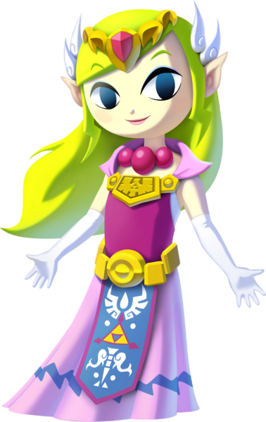 Princesse Zelda (Artwork - Personnages (version WiiU) - The Wind Waker)