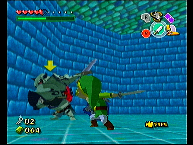 Link combattant un Darknut (Screenshot - Screenshots de The Wind Waker- The Wind Waker)