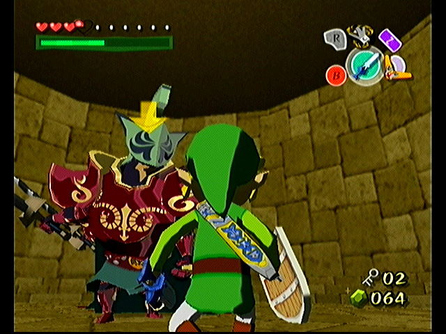 Link combattant un Darknut (Screenshot - Screenshots de The Wind Waker- The Wind Waker)