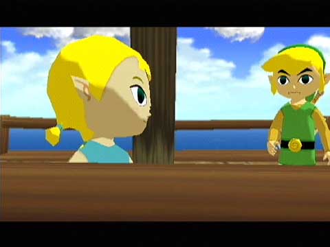 Link et Arielle (Screenshot - Screenshots de The Wind Waker- The Wind Waker)