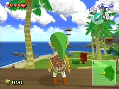 Link sur l'île de l'Aurore (Screenshot - Screenshots de The Wind Waker- The Wind Waker)