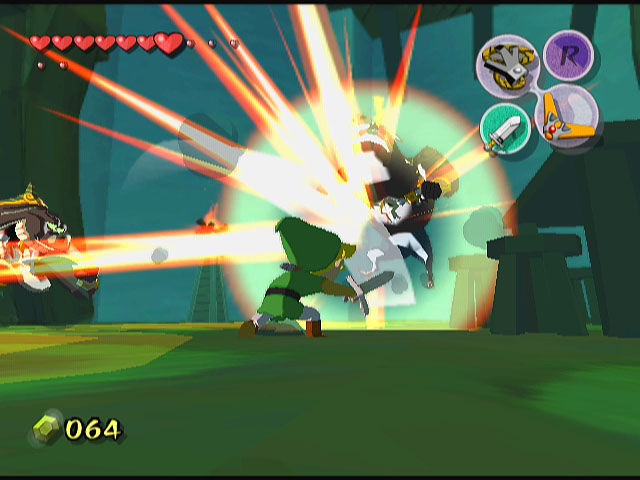 Link combattant des Moblins (Screenshot - Screenshots de The Wind Waker- The Wind Waker)