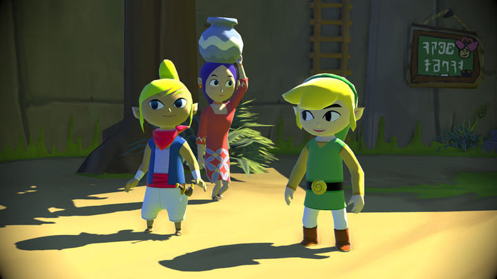 Vue de Mercantîle avec Link et Tetra (Screenshot - Screenshots de The Wind Waker HD (Kit de presse)- The Wind Waker)