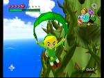 Link planant devant les Bois Perdus