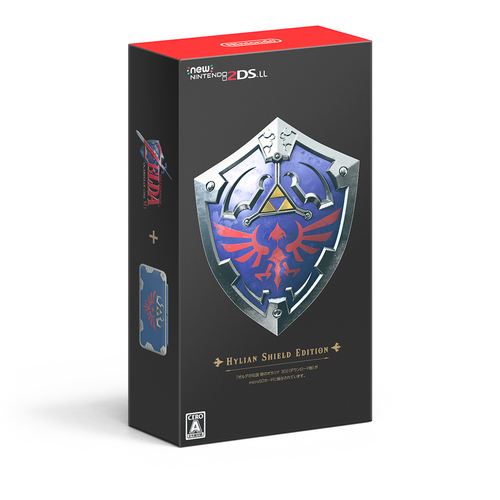 Boîte de la New 2DS LL Hylian Shield Edition