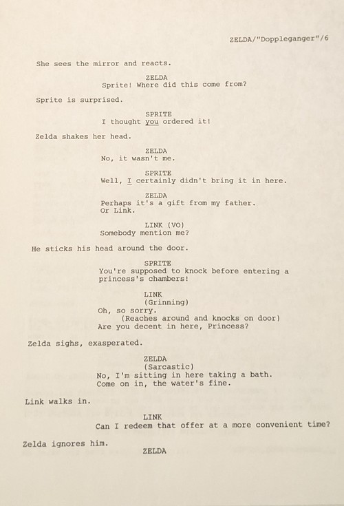 Aperçu du script de l'épisode Doppleganger
