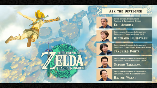 Interview d’Eiji Aonuma, Hidemaro Fujibayashi, Satoru Takizawa et Hajime Wakai