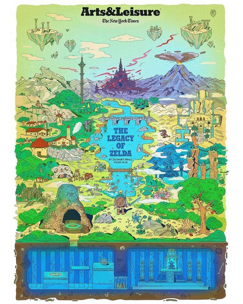 La couverture de la section Arts & Leisure dédié à Zelda dans le New-York Times