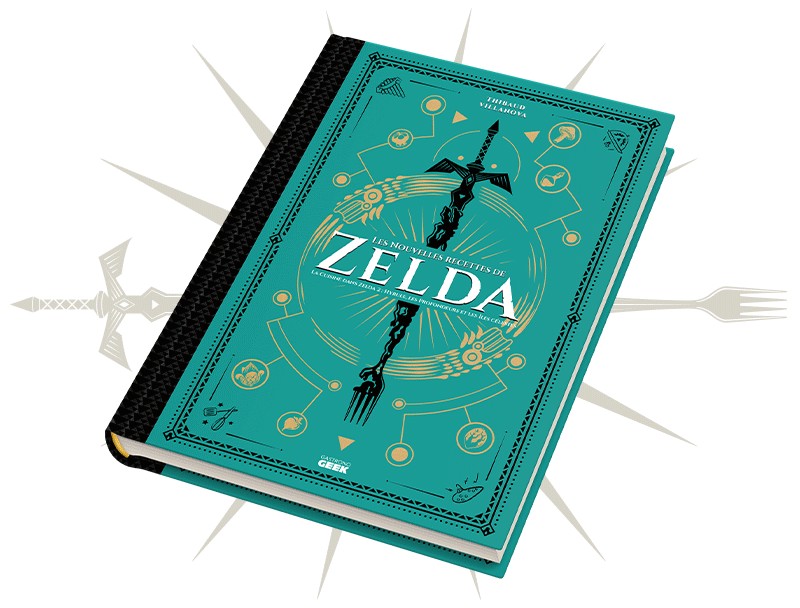 Visuel de la couverture des Nouvelles recettes de Zelda - La cuisine dans Zelda Volume 2
