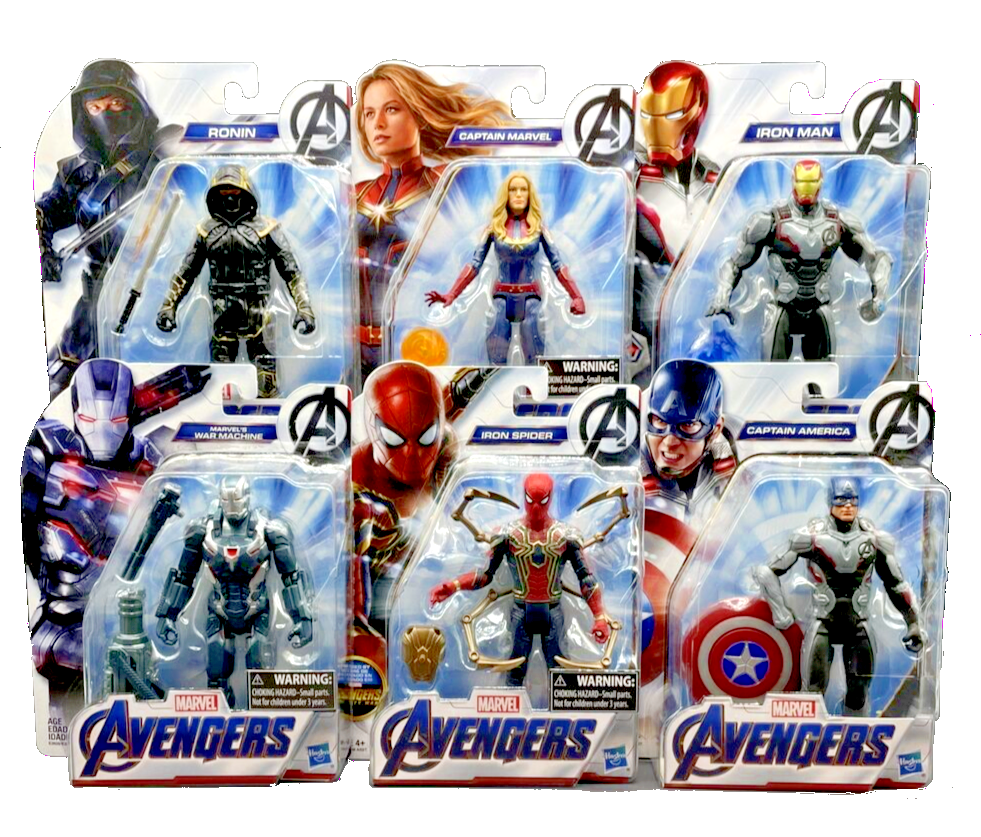 Figurines de 15 cm éditées par Hasbro pour la licence Marvel