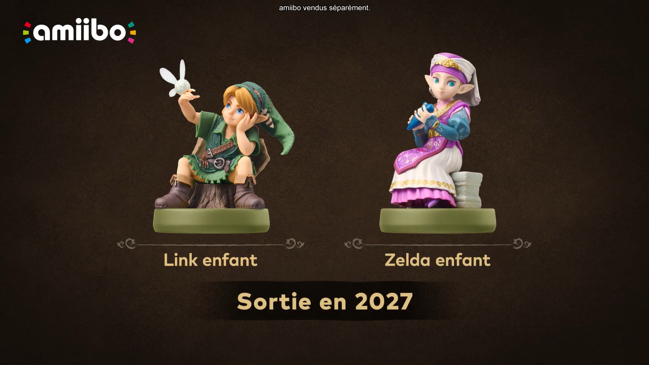 Amiibos Zelda et Link enfants d'Ocarina of Time