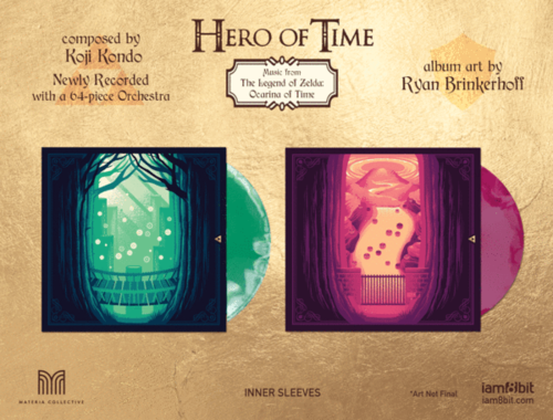 Étuis intérieurs de l'édition vinyle de Hero of Time