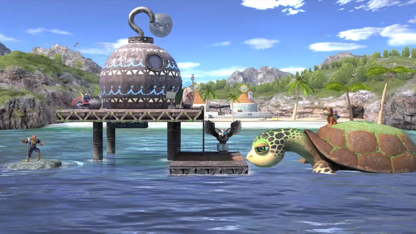 Le stage de la Grande Baie dans Super Smash Bros. Ultimate