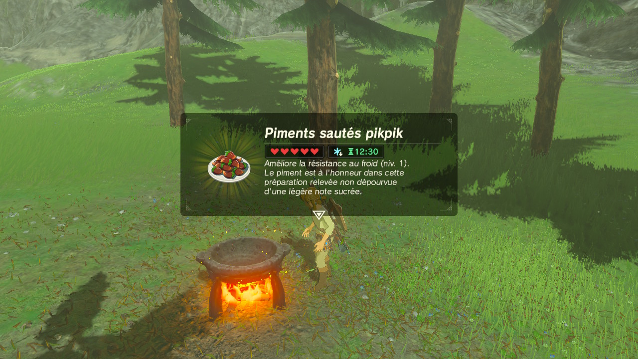Recette Zelda Breath Of The Wild Coeur